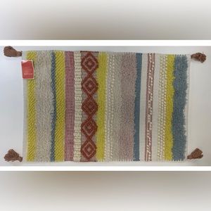 Opalhouse Colorful Striped Accent Rug 2’X3’ Tassels